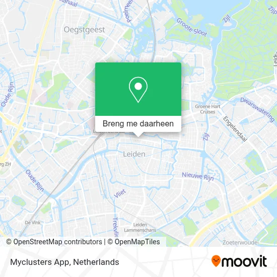 Myclusters App kaart