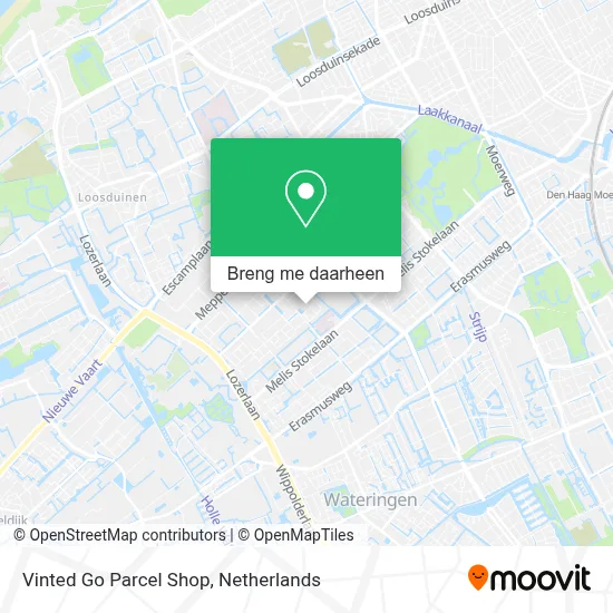 Vinted Go Parcel Shop kaart