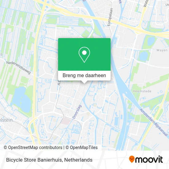 Bicycle Store Banierhuis kaart