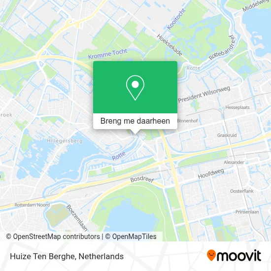 Huize Ten Berghe kaart