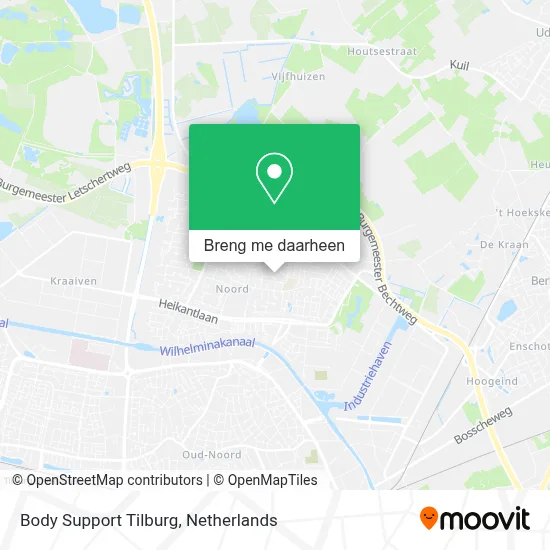 Body Support Tilburg kaart