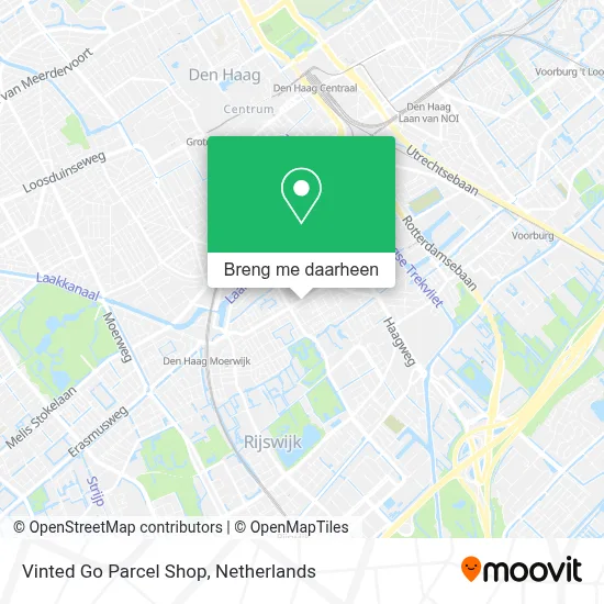 Vinted Go Parcel Shop kaart