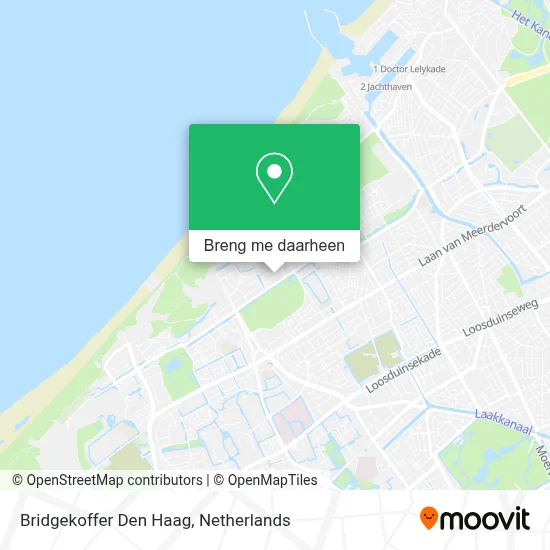 Bridgekoffer Den Haag kaart
