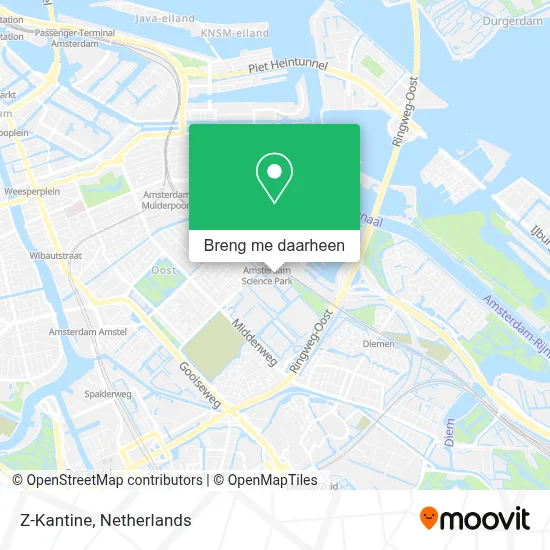 Z-Kantine kaart
