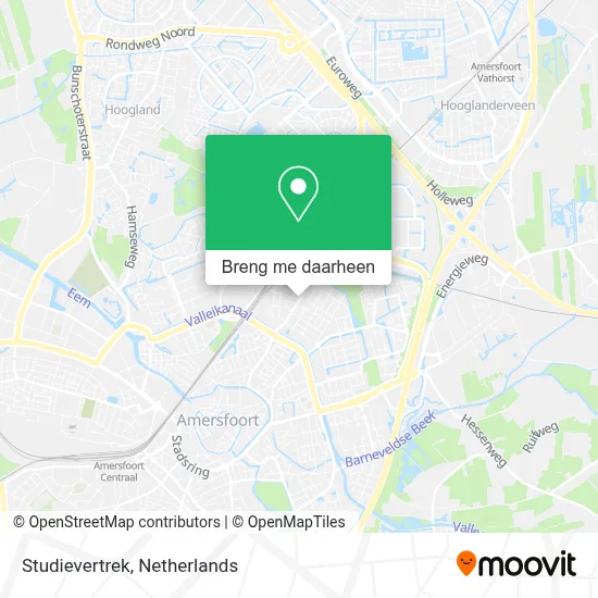 Studievertrek kaart