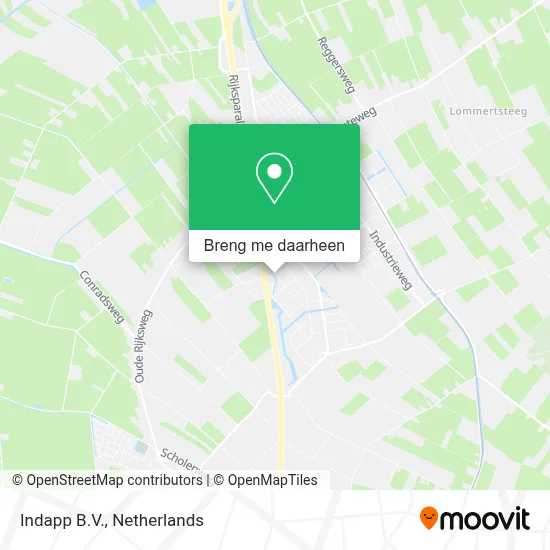 Indapp B.V. kaart