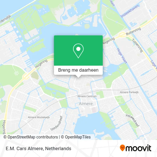 E.M. Cars Almere kaart