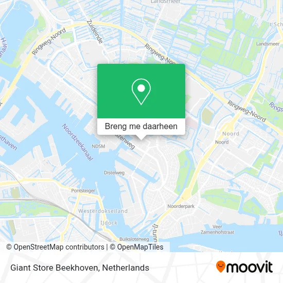 Giant Store Beekhoven kaart