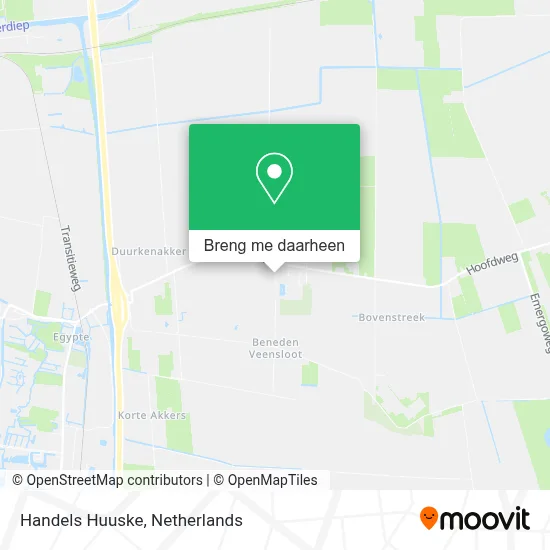 Handels Huuske kaart