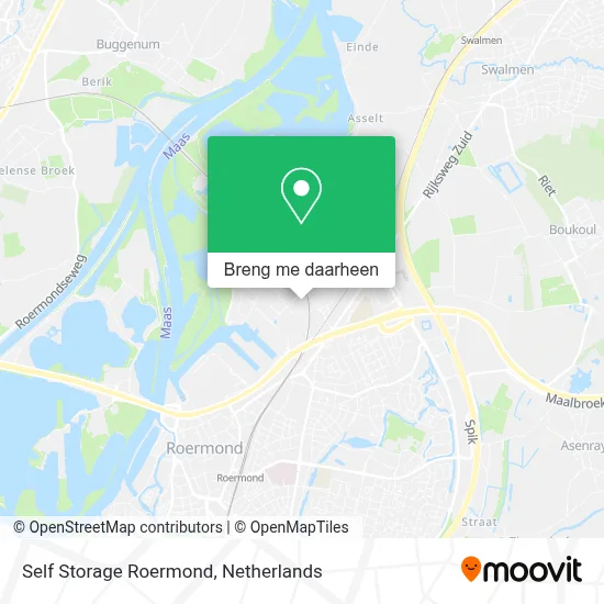Self Storage Roermond kaart