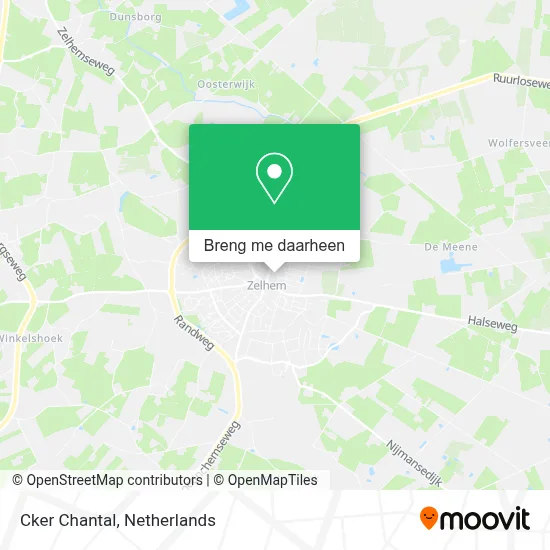 Cker Chantal kaart