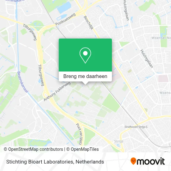 Stichting Bioart Laboratories kaart