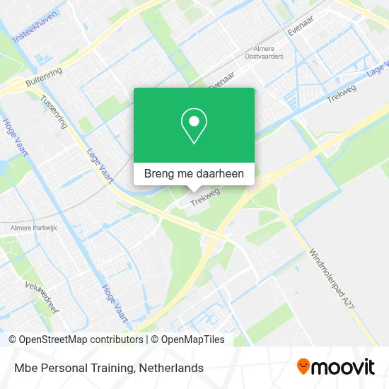 Mbe Personal Training kaart