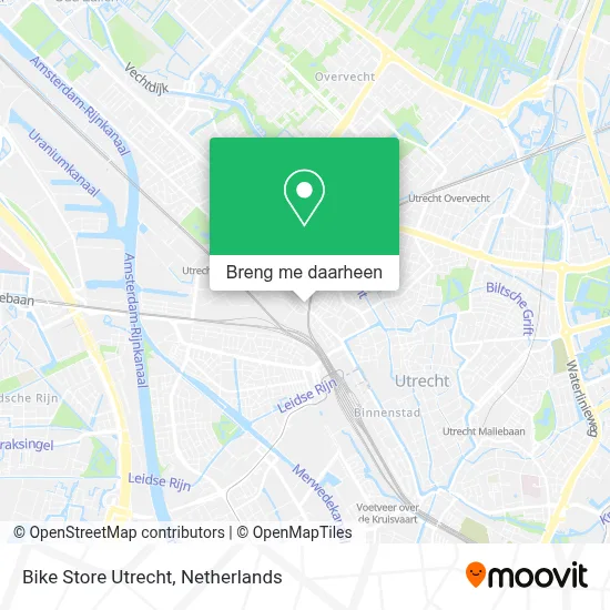 Bike Store Utrecht kaart