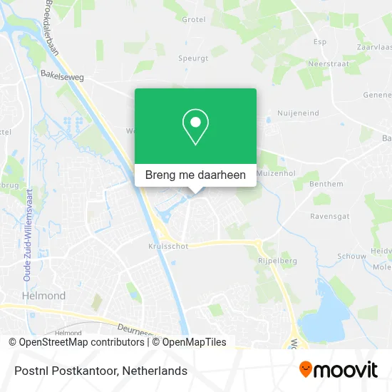 Postnl Postkantoor kaart