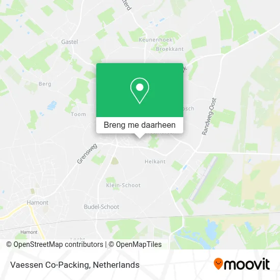 Vaessen Co-Packing kaart