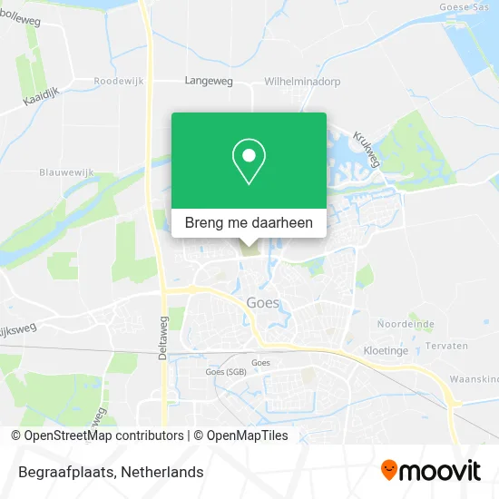 Begraafplaats kaart