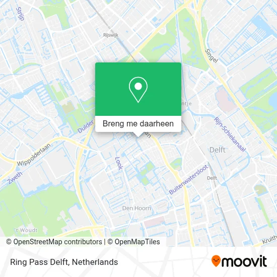 Ring Pass Delft kaart