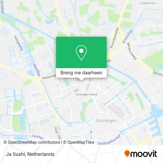 Ja Sushi kaart