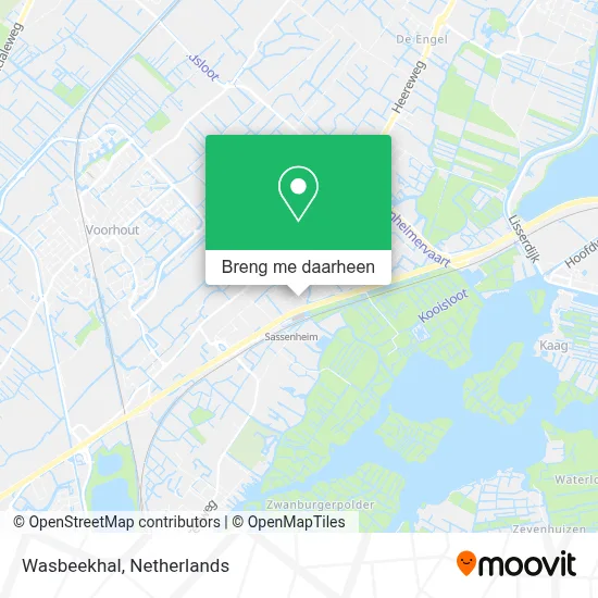 Wasbeekhal kaart