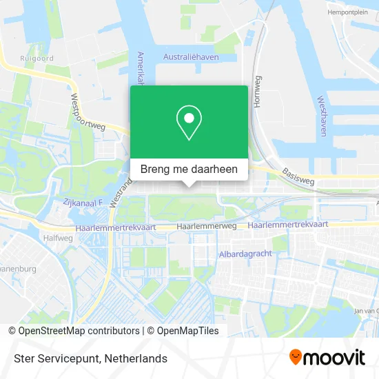 Ster Servicepunt kaart