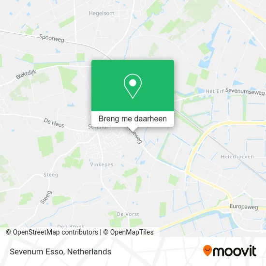 Sevenum Esso kaart