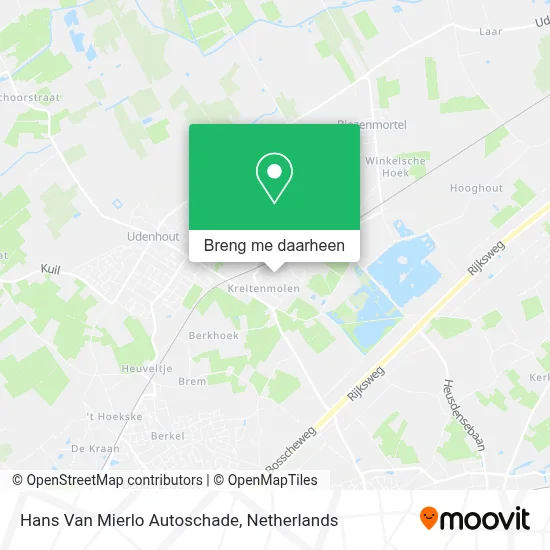 Hans Van Mierlo Autoschade kaart