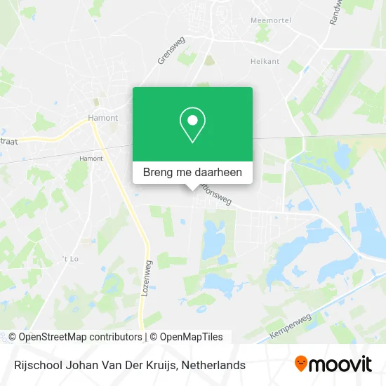 Rijschool Johan Van Der Kruijs kaart