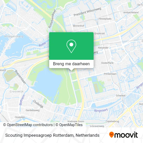 Scouting Impeesagroep Rotterdam kaart