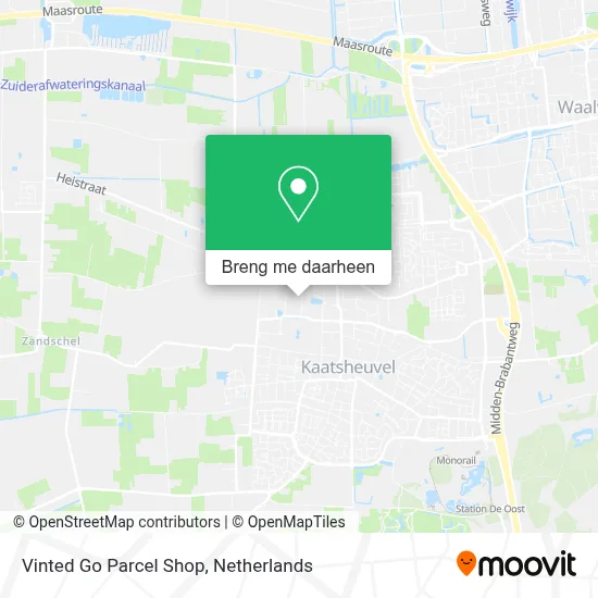 Vinted Go Parcel Shop kaart
