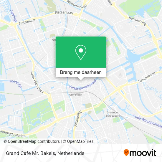 Grand Cafe Mr. Bakels kaart