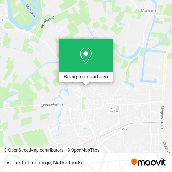 Vattenfall Incharge kaart