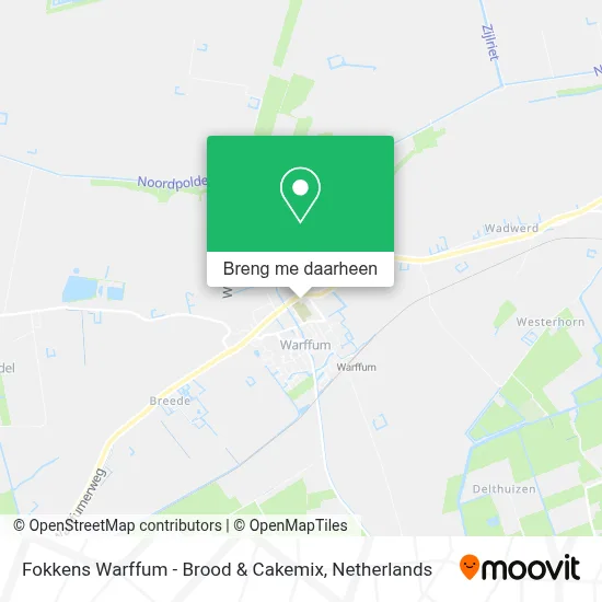 Fokkens Warffum - Brood & Cakemix kaart