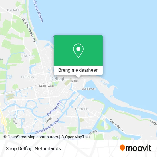 Shop Delfzijl kaart
