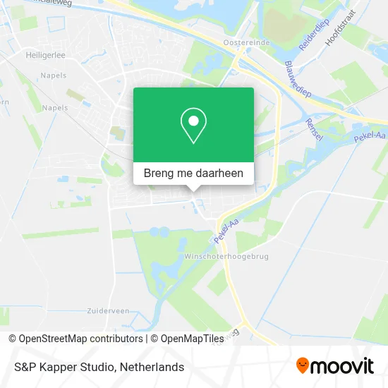 S&P Kapper Studio kaart