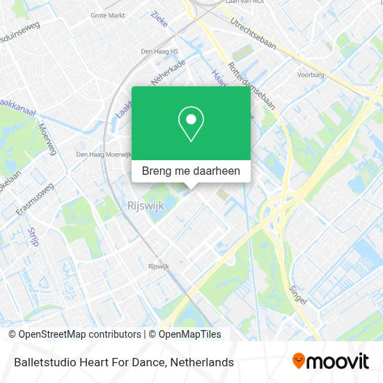 Balletstudio Heart For Dance kaart