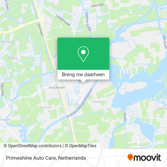 Primeshine Auto Care kaart