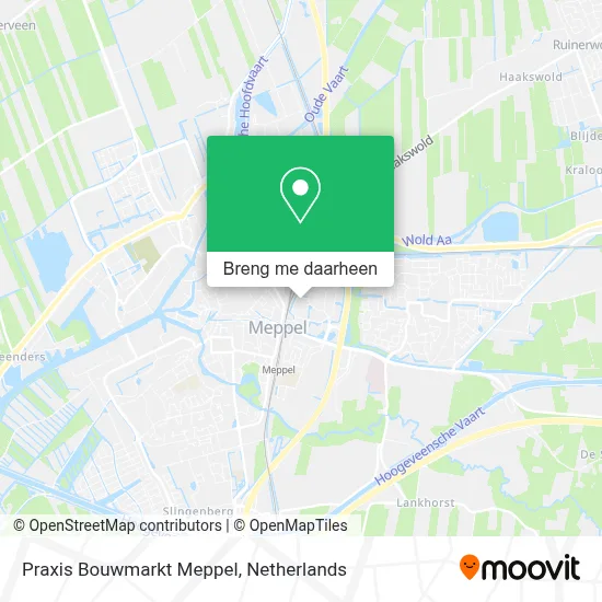 Praxis Bouwmarkt Meppel kaart
