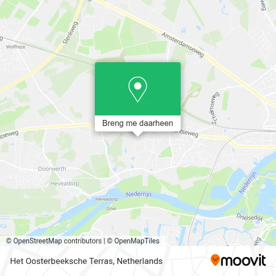 Het Oosterbeeksche Terras kaart
