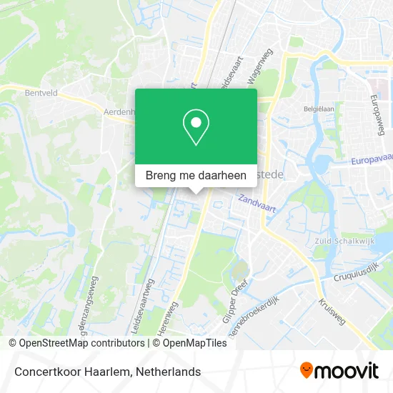 Concertkoor Haarlem kaart