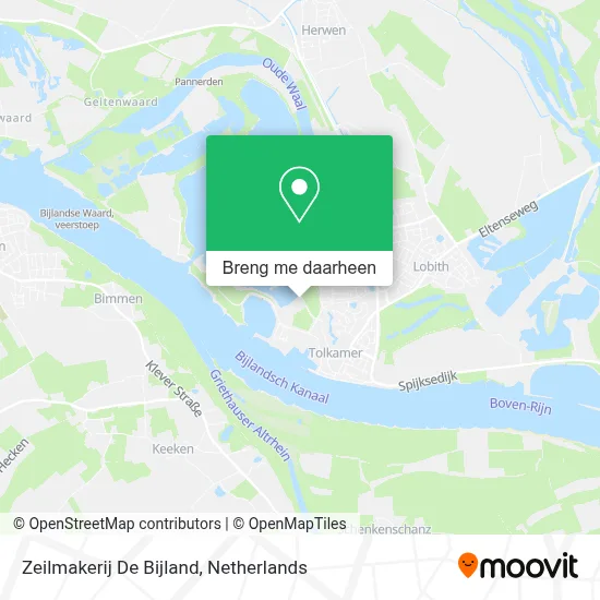 Zeilmakerij De Bijland kaart