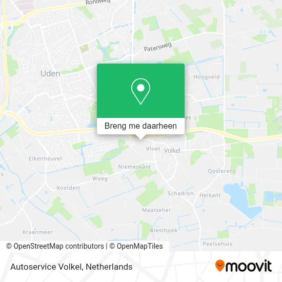 Autoservice Volkel kaart