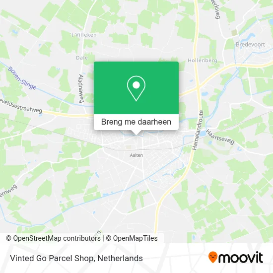 Vinted Go Parcel Shop kaart