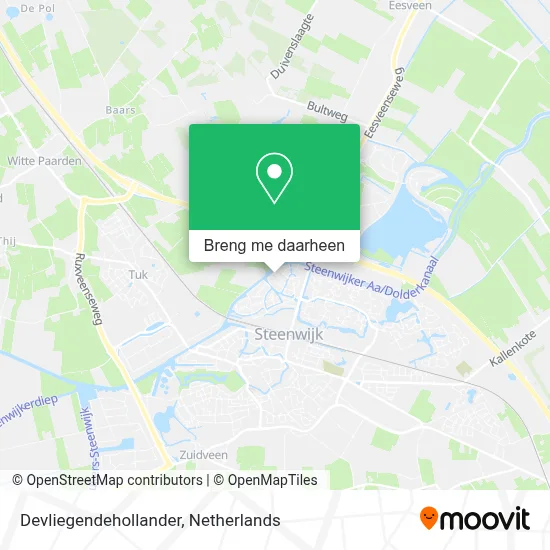 Devliegendehollander kaart