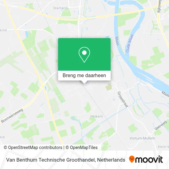 Van Benthum Technische Groothandel kaart