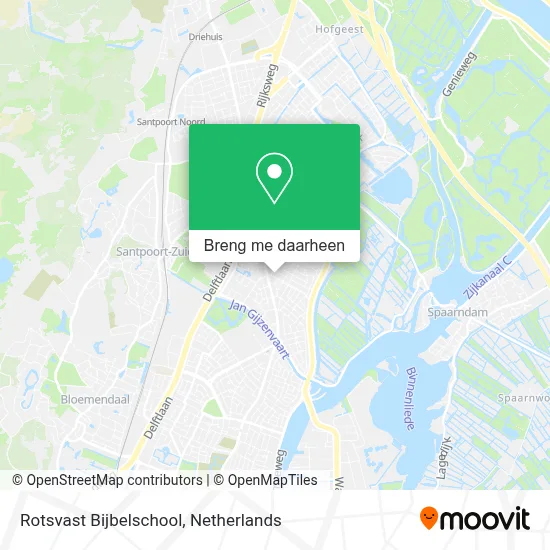 Rotsvast Bijbelschool kaart