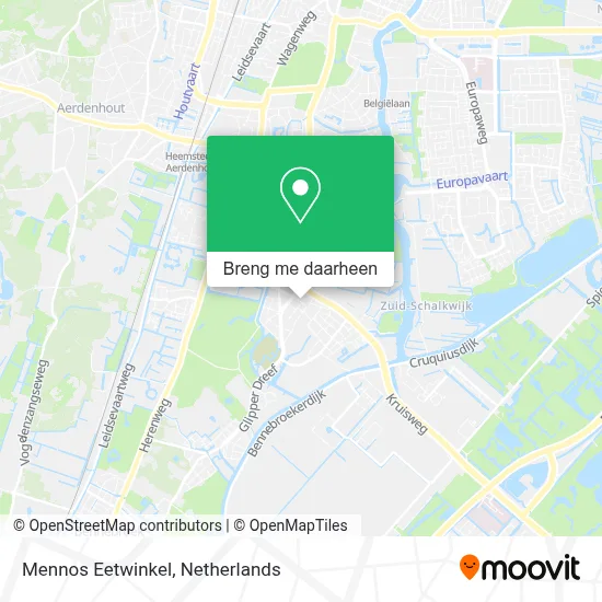 Mennos Eetwinkel kaart