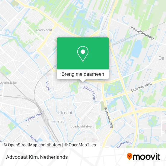 Advocaat Kim kaart
