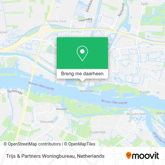 Trijs & Partners Woningbureau kaart