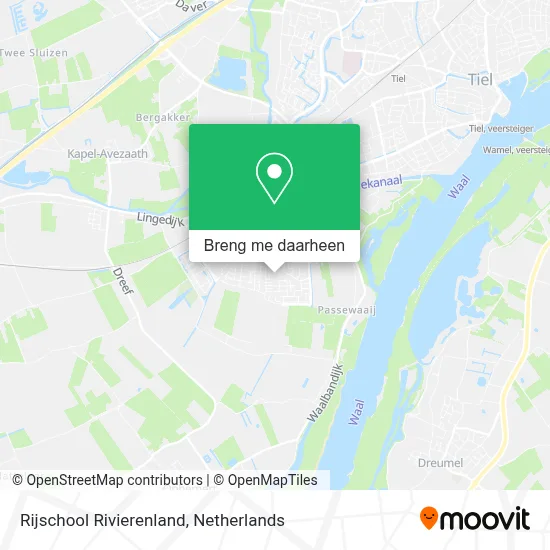 Rijschool Rivierenland kaart